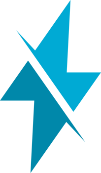 Blue thunder electric bolt png