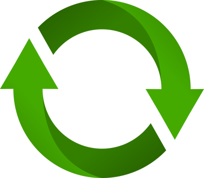 Green circle arrow png