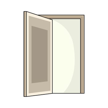 illustration of Door Open vector