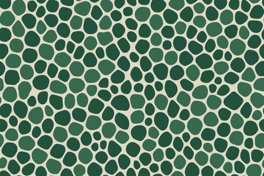 Seamless Green Gecko Skin Pattern with Organic Spots vector