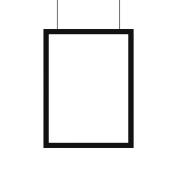 A black square hanging from a string png