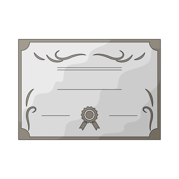 illustration of Graduation certificate vector