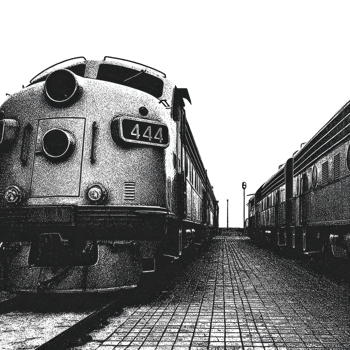 Vintage Train Locomotive. Retro. Rail Transport Illustration Isolated On Transparent Background png