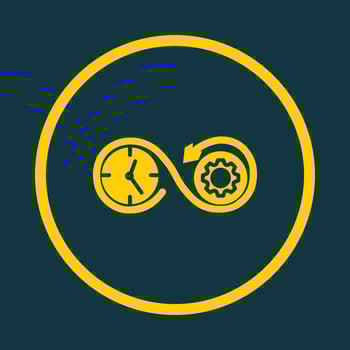 Time Optimization trendy art design flawless amazing design colorful useful illustration vector
