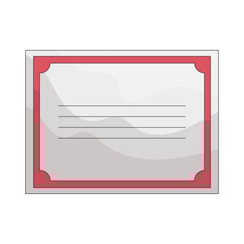 Blank Graduation Certificate Frame vector