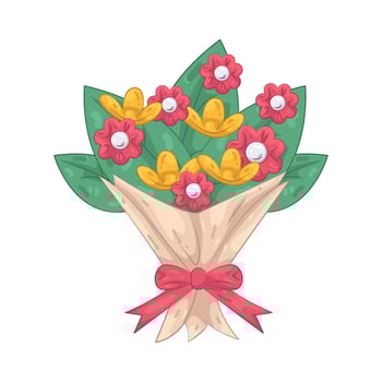 Graduation Flower Bouquet vector