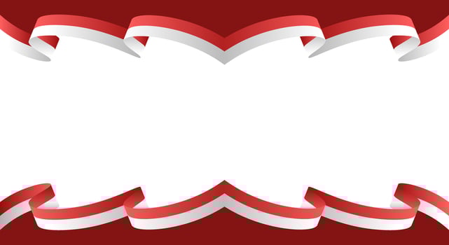 Indonesia independence banner background vector