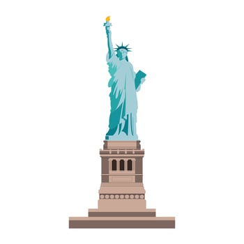 Statue of liberty isolated vector