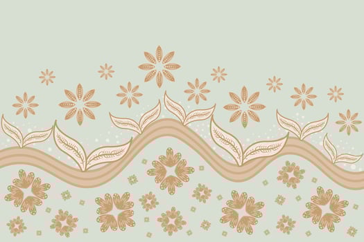 artistic leaf and flower background vector