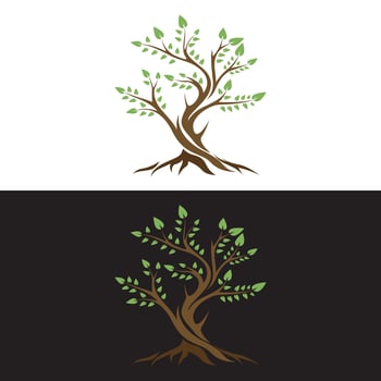 Big tree logo design free for online download. vector