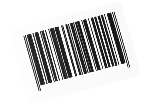 Realistic barcode symbol for scanning png