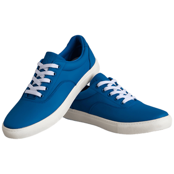 Fashionable Blue Sneakers for Men or Women Transparent Background Image png