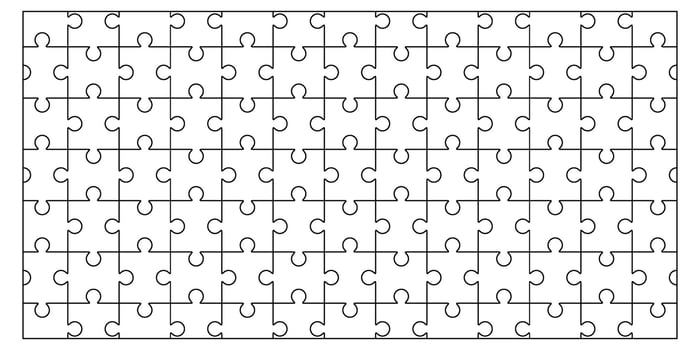line puzzle piece background vector