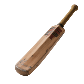 Wooden cricket bat isolated on transparent background png