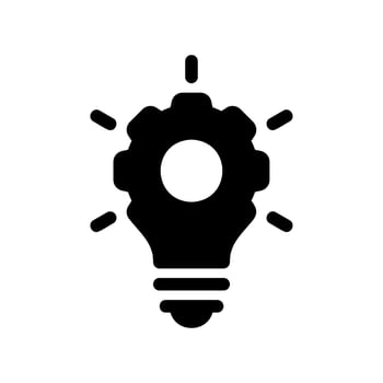 Simple icon setting up lighting equipment vector