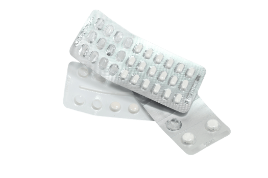 Blister packs of pills on transparent background png