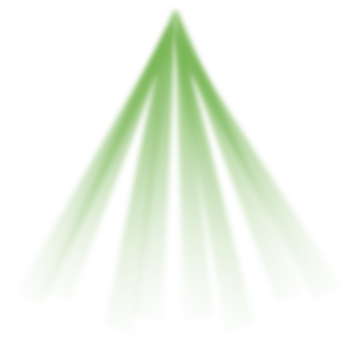 Green light ray effect png