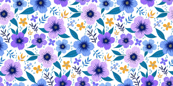 colorful floral pattern design vector