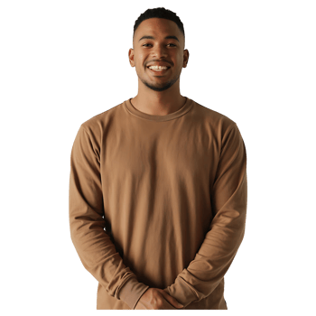 Modern Young Man with Beard Smiling Casual Lifestyle Portrait png