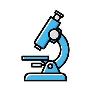 Microscope illustration for science education png