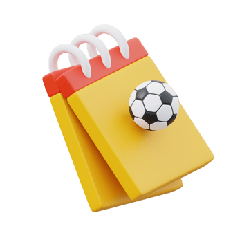 yellow and red schedule 3d icon png