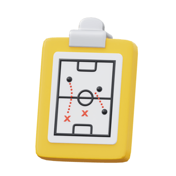 yellow strategy 3d icon illustration png