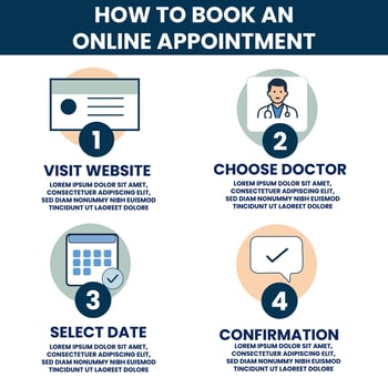 How to Book an Online Doctor Appointment Step by Step Guide for Easy Scheduling vector