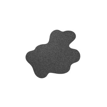 Abstract grainy dark grey organic shape png