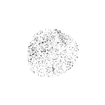 Black textured brush stroke in an irregular circular shape png