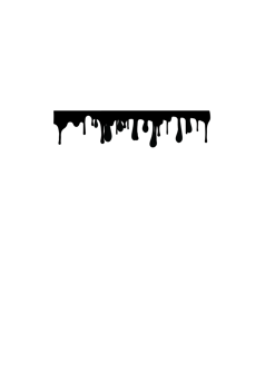 Black liquid dripping downwards creating an abstract design png