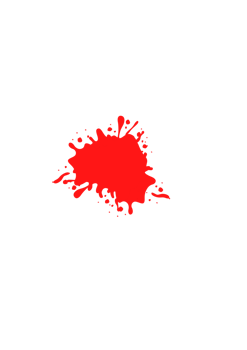 Vibrant red paint splatter graphic design png