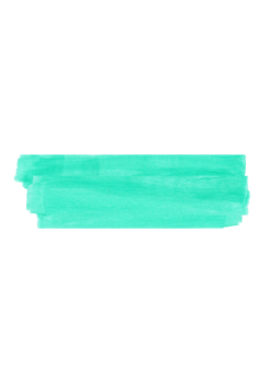 Abstract turquoise paint brush stroke element png