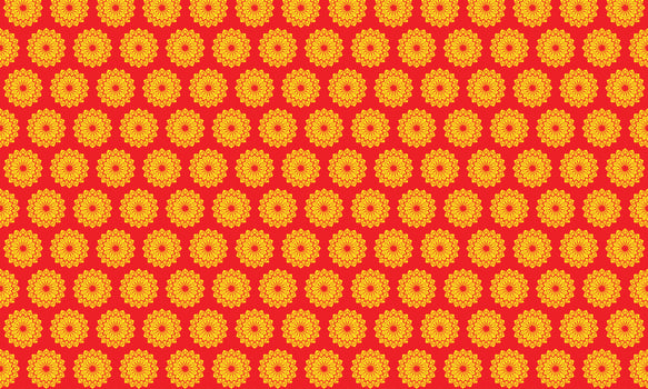 Floral pattern with yellow flowers vector