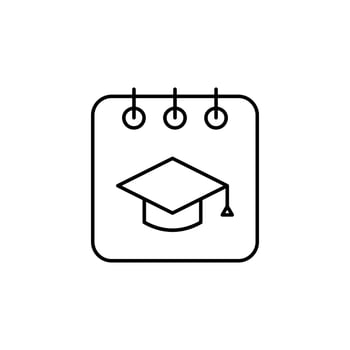 class schedule, calendar, schedule, education icon vector