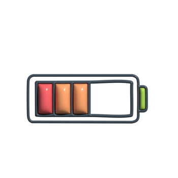 Critical 3D Device Alert and Power Icons png