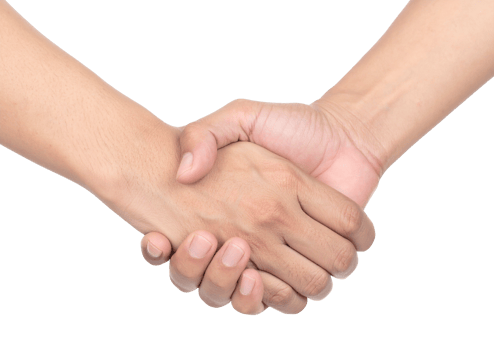 Isolated shaking hands png