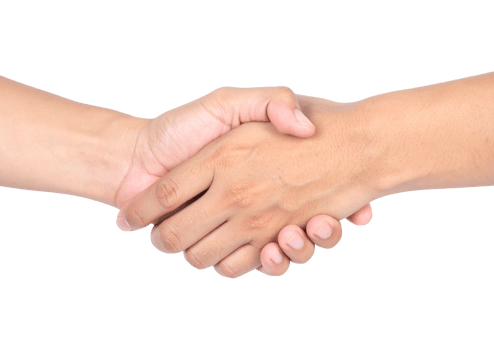 hands shake isolated on transparent background png