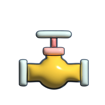 Essential 3D Water and Gas Regulation Icons png