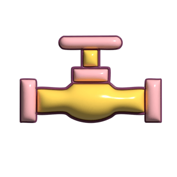 Adorable 3D Pipe and Industrial System Symbols png