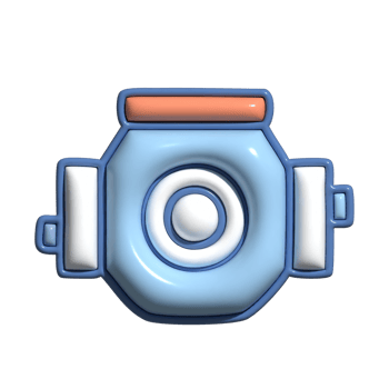 3D Cartoon Motor Engine Power Icons png