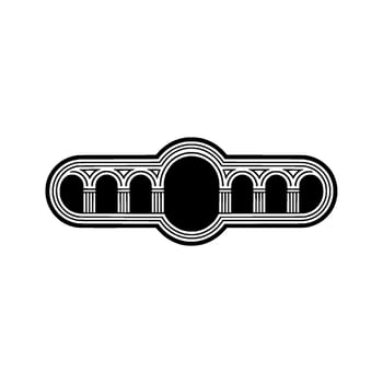 Art Deco Ornament, Minimalist , Vintage Aesthetic vector