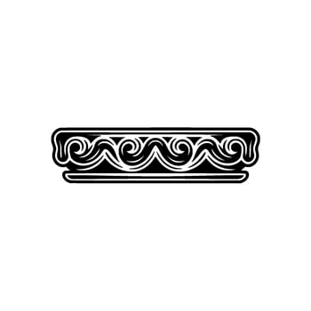 Intricate Wave Border, Elegant Ornamentation vector