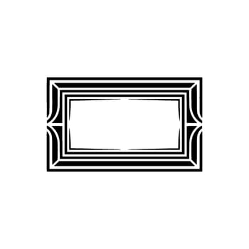 Geometric Deco Frame,Minimalist , Blank Space vector