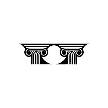 Classical Column Motif, Minimalist - Columns vector
