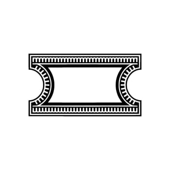 Vintage Film Frame, Minimalist, Cinematic Memory vector
