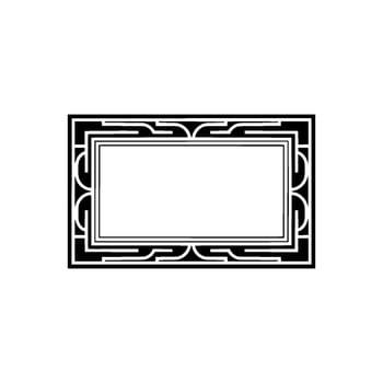 Art Deco Frame, Elegant Border, Vintage, Minimalist Composition - Art deco vector
