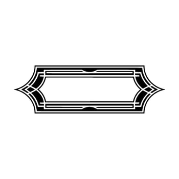 Art Deco Geometric Frame, Elegant Element - Art deco vector