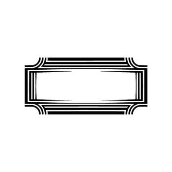 Art Deco Frame, Minimalist , Elegant Border, Vintage Style vector