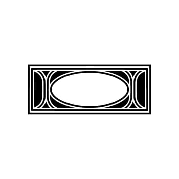 Art Deco Ornament, Geometric Frame, Minimalist - Art deco vector