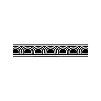 Geometric Arch Border, Minimalist, Elegant Accent, Linear - Pattern vector